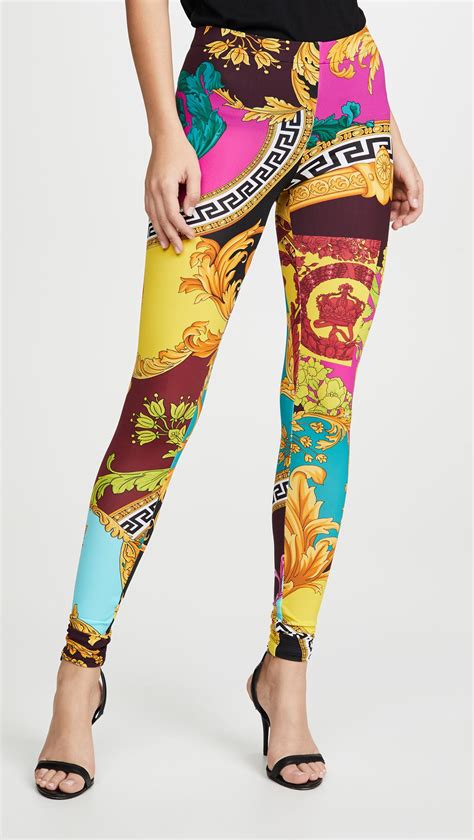 versace legging italian size fit|Versace leggings on sale.